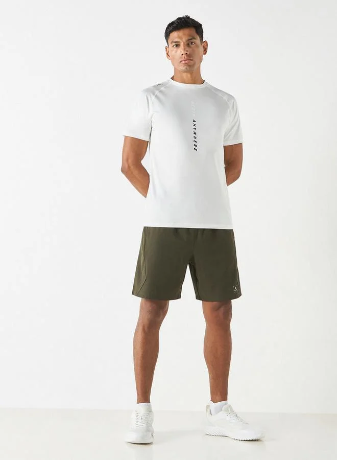 ADOT by Splash Printed T-shirt with Short Sleeves and Crew Neck