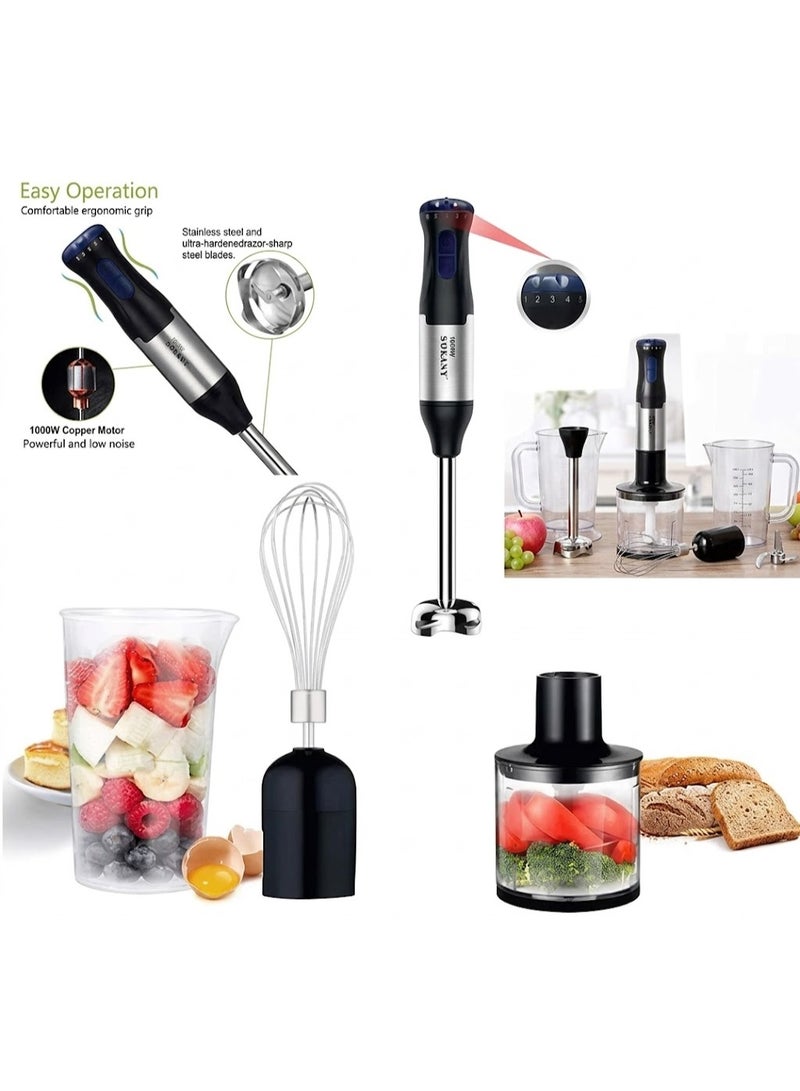 Sokany SK-1711-4 4-in-1 Hand Mixer, Food Processor, Egg Maker, 1000W, 1kg - Image 2
