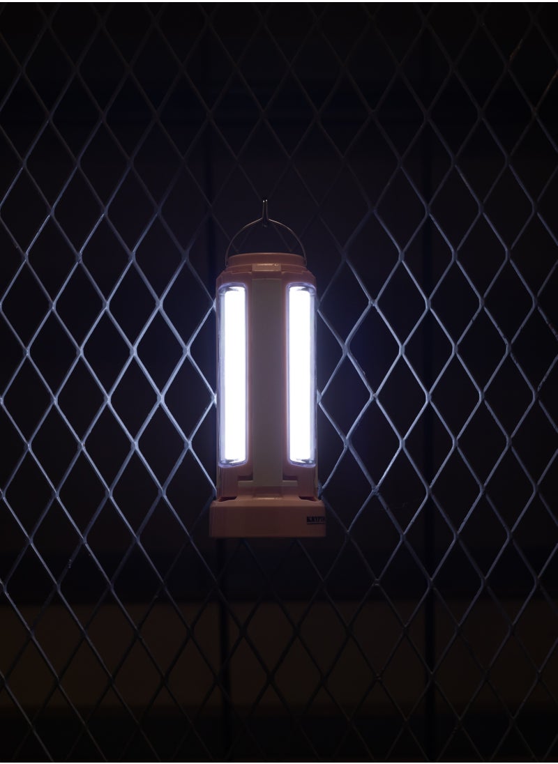 كريبتون - فانوس LED قابل لإعادة الشحن من كريبتون - KNE5178 - تصميم موفر للطاقة / وظيفة USB وبنك الطاقة / تصميم مدمج / محمول وخفيف الوزن مع وقت عمل يصل إلى 8 ساعات - Image 1