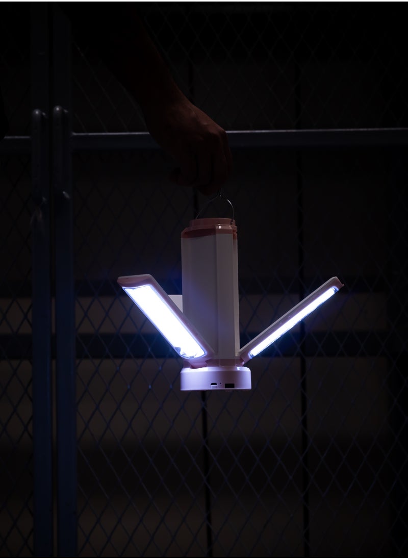 كريبتون - فانوس LED قابل لإعادة الشحن من كريبتون - KNE5178 - تصميم موفر للطاقة / وظيفة USB وبنك الطاقة / تصميم مدمج / محمول وخفيف الوزن مع وقت عمل يصل إلى 8 ساعات - Image 1