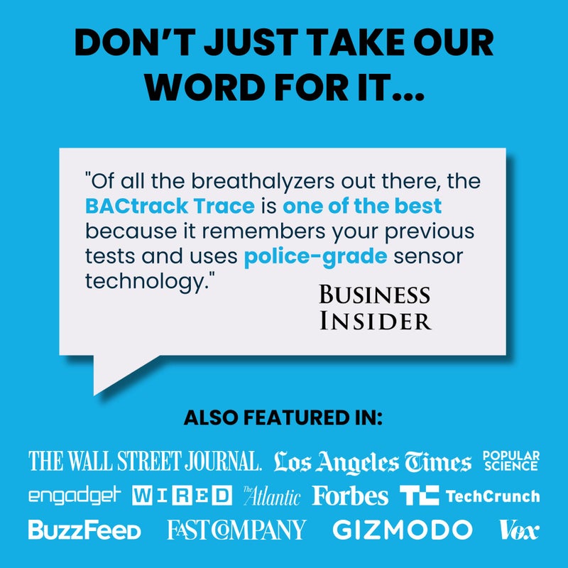 BACtrack Trace Professional Breathalyzer | DOT & NHTSA Compliant | Alcohol Tester with Police-Grade Accuracy | Portable Breathalyzers for Alcohol Testing | BAC Tester - Image 5