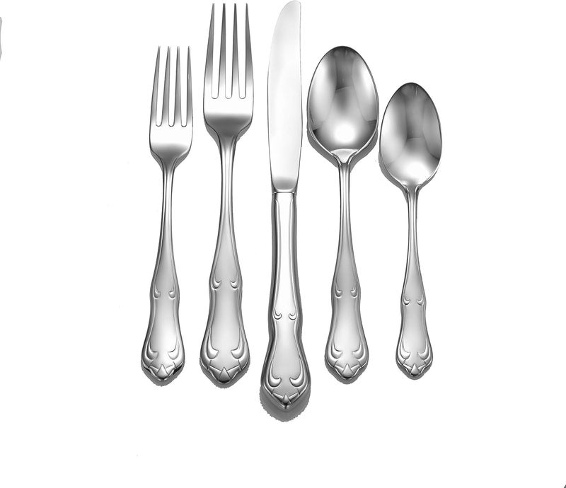 Liberty Tabletop Champlin 65piece service for 12 1810 Flatware Set Includes Serving Pieces Made in USA - Image 1