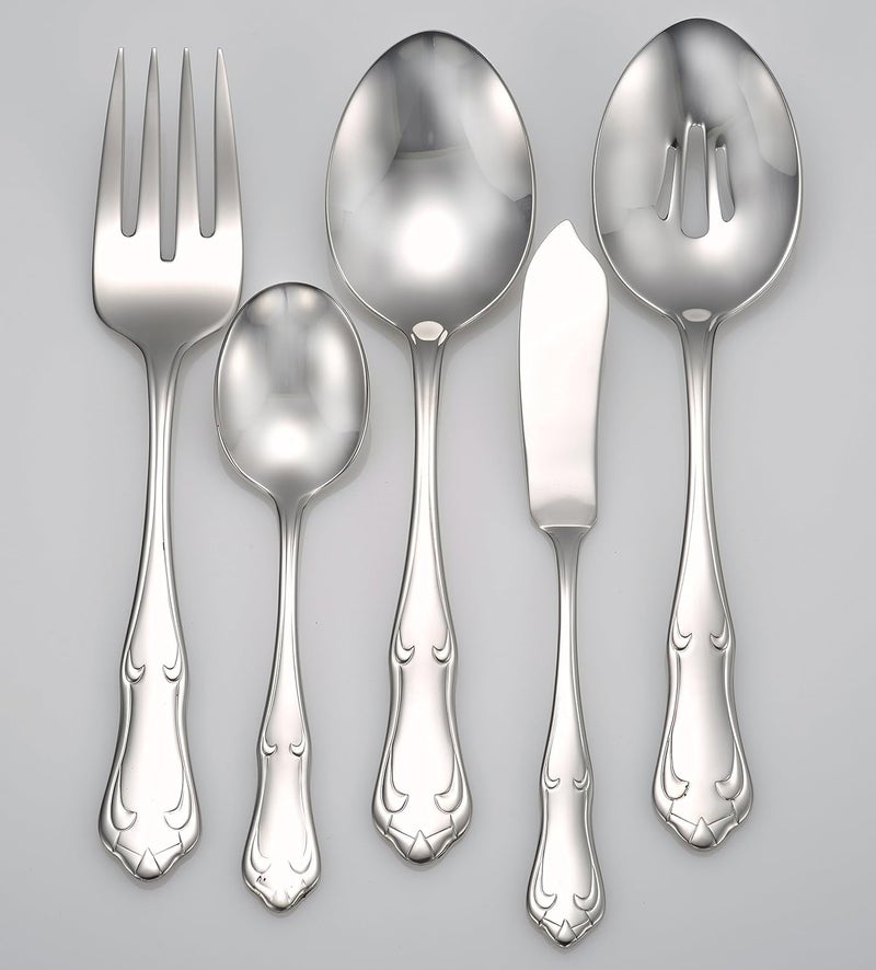 Liberty Tabletop Champlin 65piece service for 12 1810 Flatware Set Includes Serving Pieces Made in USA - Image 2