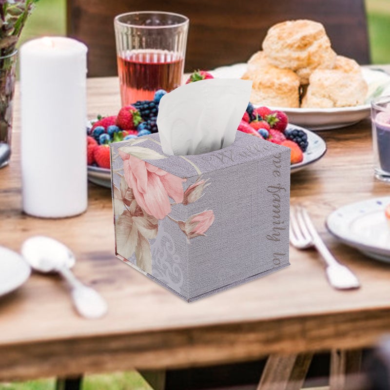 Reusable Tissue Box Decorative Napkin Holder Living Room Tissue Box Tissue Dispenser - Image 4