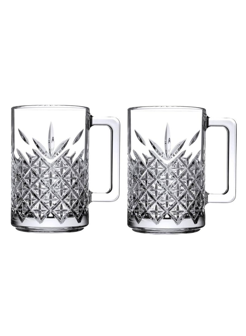 Pasabahce 2 Pieces Timeless Glass Mug Set 315 Ml Clear - Image 2