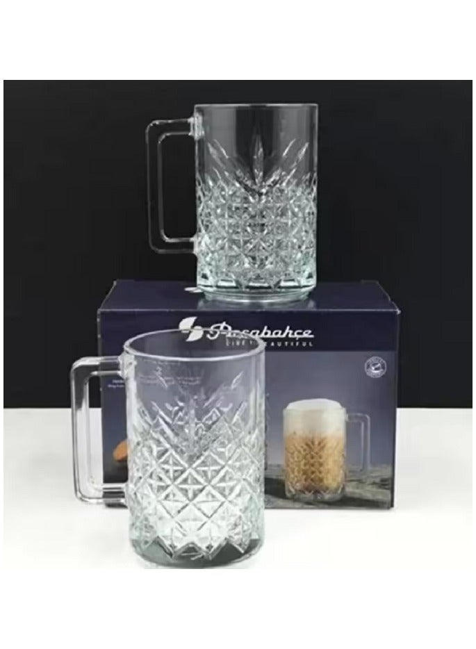 Pasabahce 2 Pieces Timeless Glass Mug Set 315 Ml Clear - Image 3