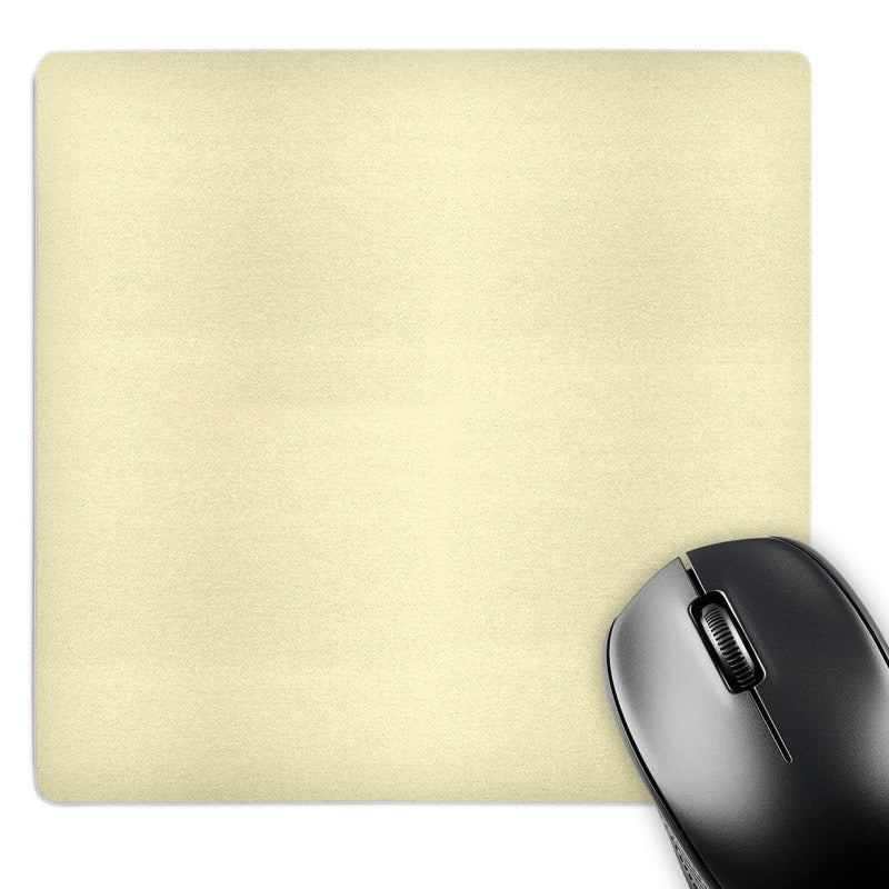 3dRose Creamy Yellow, Off-White, Light Pastel Cream, Lemon Chiffon, Plain Simple Solid Color Mouse Pad (mp_159882_1) - Image 1