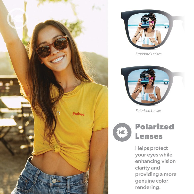 Knockaround Paso Robles Polarized Sunglasses for Women & Men - Impact Resistant Lenses & Full UV400 Protection, Blonde Tortoise Shell Frames/Brown Lenses - Image 4