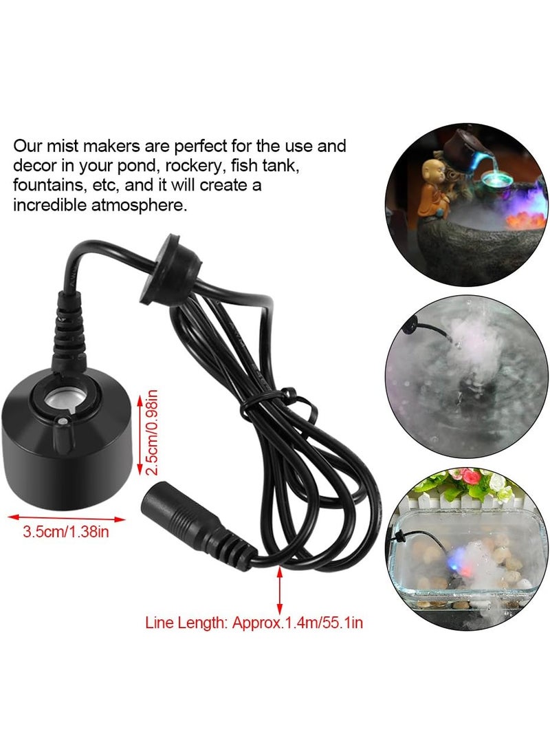yuyte Mini Mist Maker Fogger Water Fountain Pond Fog Machine Atomizer Indoor Fountain Mister Foggers for Water Feature Halloween Christmas and Other Holiday DecorationsNo Light  - Image 2