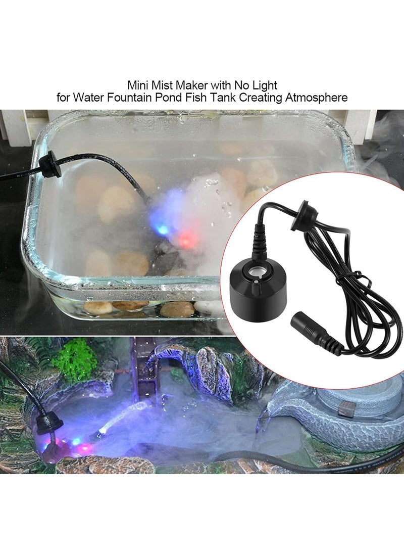 yuyte Mini Mist Maker Fogger Water Fountain Pond Fog Machine Atomizer Indoor Fountain Mister Foggers for Water Feature Halloween Christmas and Other Holiday DecorationsNo Light  - Image 3