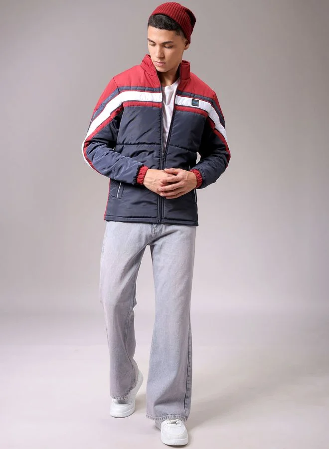 شركة المرآب الهندية Men Slim Fit Mix & Match Puffer Jackets