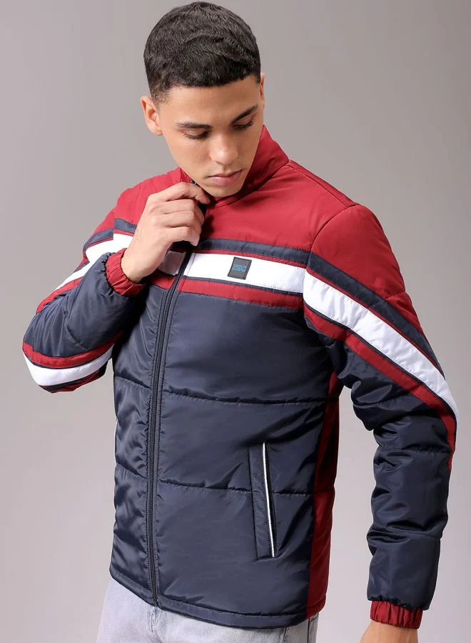 شركة المرآب الهندية Men Slim Fit Mix & Match Puffer Jackets