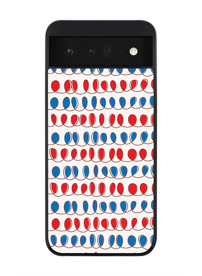 Stylizedd Rugged Black edge case for Google Pixel 6 5G Slim fit Soft Case Flexible Rubber Edges Anti Drop TPU Gel Thin Cover - Cursive Bubbles - Image 1