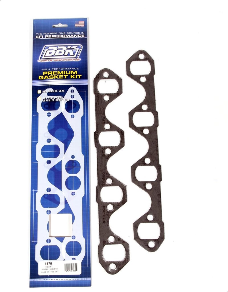BBK 1575 1-5/8" Premium Exhaust Header Gaskets Kit for Ford 302/351 (Pair)