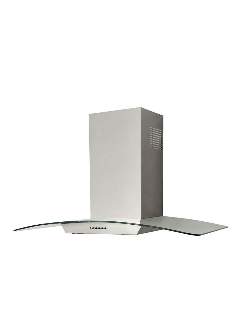 ALGOR Algor Built-in Extractor Hood 90 Cm, 3 Speeds, Power 800, Air Outlet m3 / h 750, solid Steel with curved glass - ALTG90/800X  - Image 1