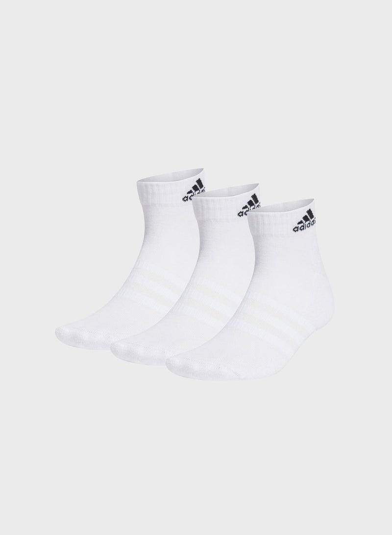 Adidas Cushioned Sportswear Ankle Socks 3 Pairs - Image 1