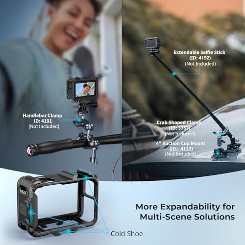SMALLRIG Action 5 Pro Action 4 Action 3 Cage for DJI, Cage with Multiple Expansion Interfaces, Protective Frame for DJI Osmo Action 3 Action 4 Action 5 Pro - 5135 - Image 5