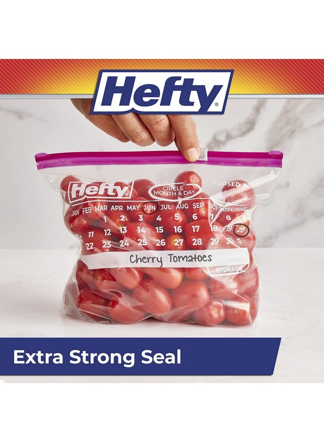 Hefty Hefty Slider Calendar Storage Bags, Quart Size, 40 Count (Pack of 4), 160 Total - Image 2