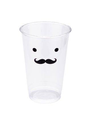 Visage 16 Ounce Cold Drink Cups, 1000 Disposable Party Drinking Cups - Lids Sold Separately, Monsieur Mustache Design, Clear PET Plastic Cups, For Birthday Parties, Or Ceremonies - pzsku/Z5EB920358014D12B0A19Z/45/1748264700/598dd670-ff66-48ce-81db-7ac94599451a