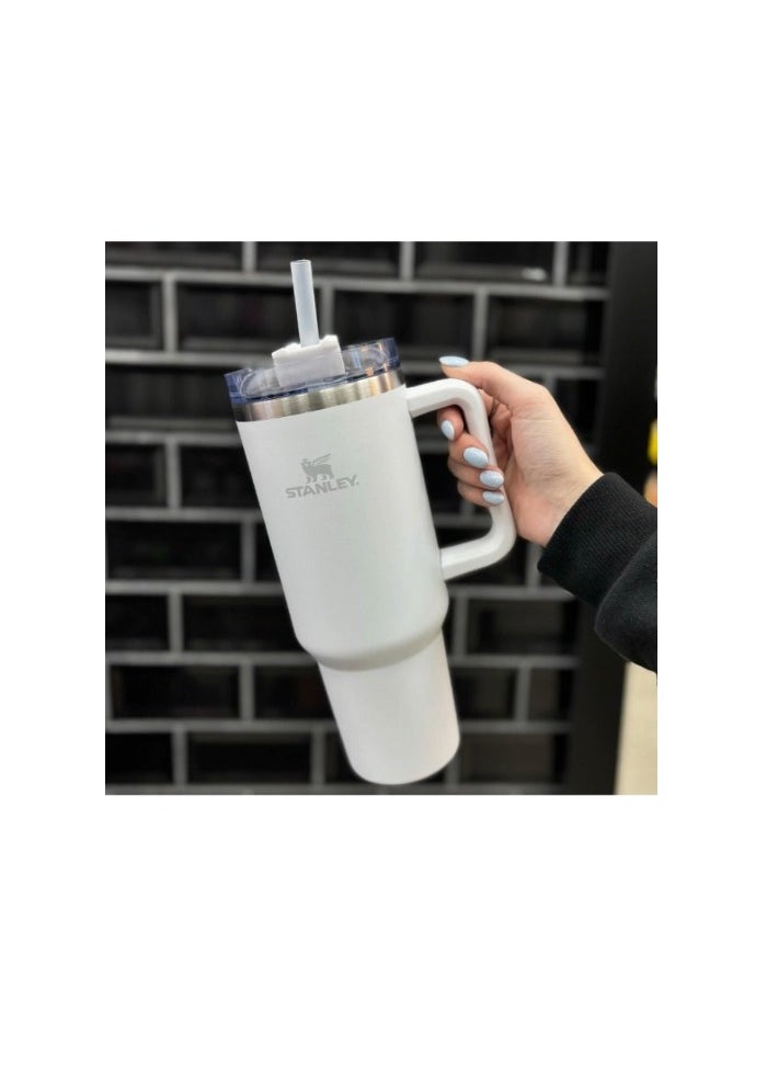 Stanley - Stanley Quencher H2.0 FlowState Stainless Steel Vacuum Insulated Tumbler with Lid and Straw for Water, Iced Tea or Coffee Smoothie & More, 40 oz Water Bottle - FOG - Image 1