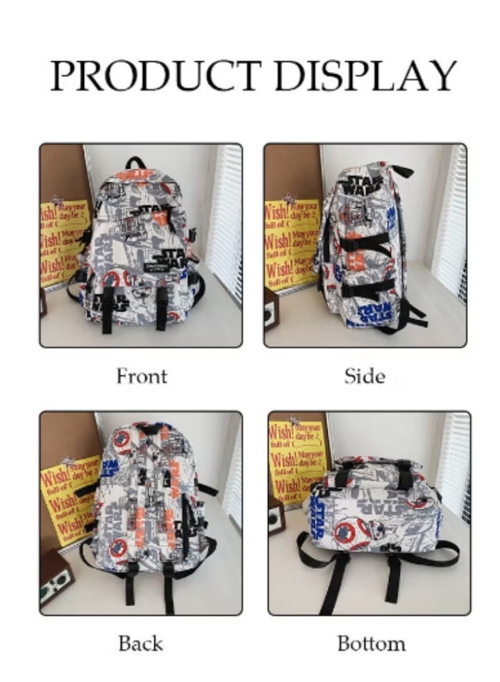 DUNISO Star Wars - Collaborated Backpack | Trendy Prints, Unique Charms - Image 5