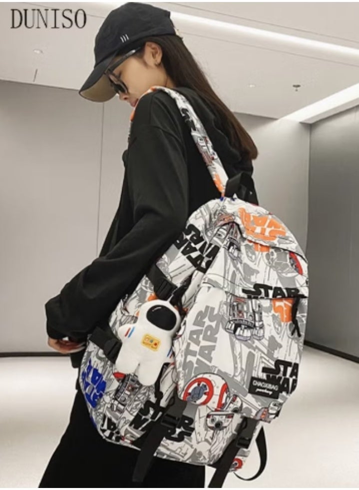 DUNISO Star Wars - Collaborated Backpack | Trendy Prints, Unique Charms - Image 2
