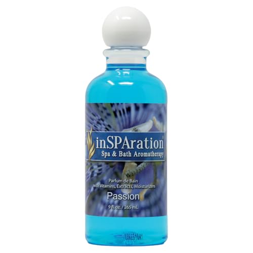 inSPAration Spa and Bath Aromatherapy 373X Spa Liquid, 9-Ounce, Passion - Image 1