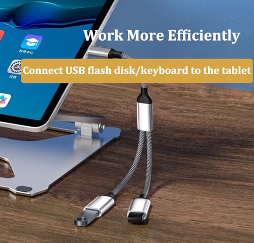 Sooiiyu USB C Male to Dual USB Female Cable Splitter, Type C 2.0 OTG Adapter, Multiple Hub, Compatible with iPhone 16/15 Max, iPad Air, MacBook Pro, Google Pixel, Surface GO, Xbox One - Image 4