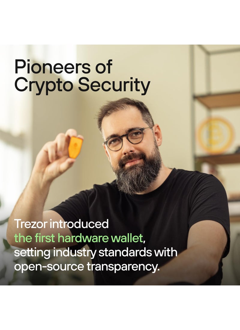 Trezor Safe 3 - Passphrase & Secure Element Protected Crypto Hardware Wallet - Buy, Store, Manage Digital Assets Simply and Safely (Cosmic Black)