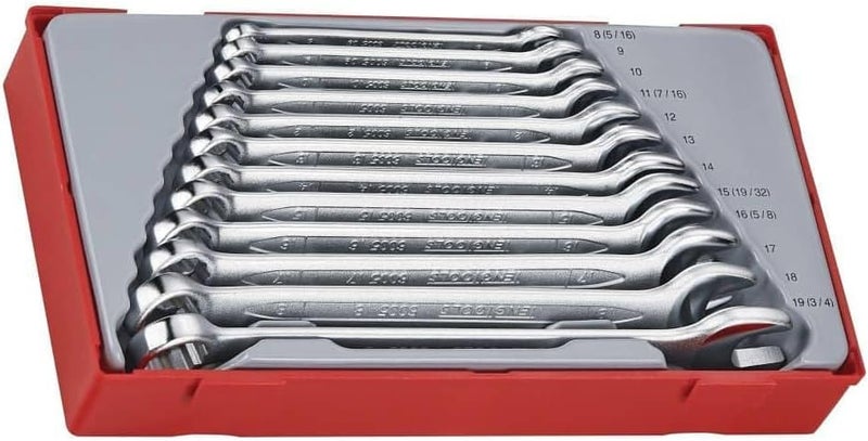 TENGTOOLS Teng Tools TT1236 12 Piece Metric Combination Spanner Set - Image 1