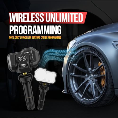 Launch حساس TPMS من LAUNCH، 2 في 1 بتردد مزدوج 315 ميجاهرتز و 433 ميجاهرتز، حساس RF قابل للبرمجة عالميًا، مناسب لنظام مراقبة ضغط الإطارات، برمجة غير محدودة في حساس واحد، مطاطي - Image 3