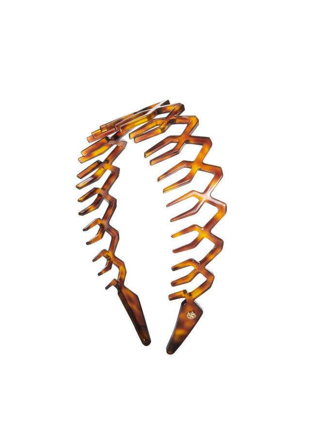 EVITA PERONI Comb Headband For Women And Girls Zig Zag Headband With Teeth Nonslip Upgrade Resin Fashion Headband For Sports Workout Yoga And Washing Face - Image 1