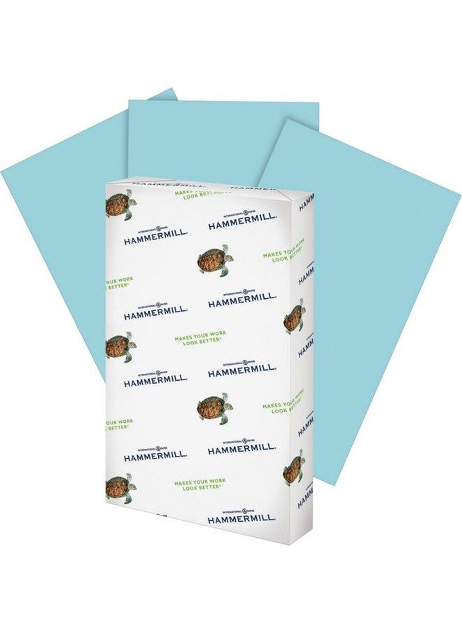 Hammermill Colored Paper 20 Lb Blue Printer Paper 8.5 X 14 1 Ream (500 Sheets) Made In The Usa Pastel Paper 103317R  - Image 3