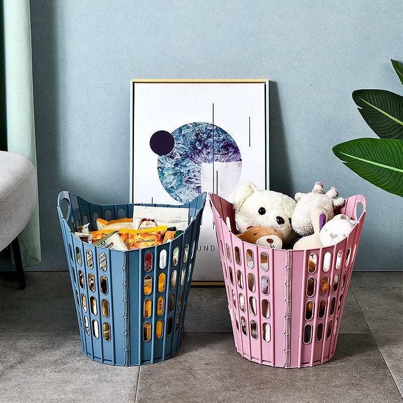 Folding Laundry Basket with Handle, Collapsible and Wall-Mountable - Image 4