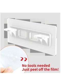 SYOSI Punch Free Shelf Support Pegs, 24 Pcs Clear Self Cabinet Adhesive Shelves Clips, Strong Shelves Support Holder Pin for Closet, Brackets, Clapboard Layer  - Image 3