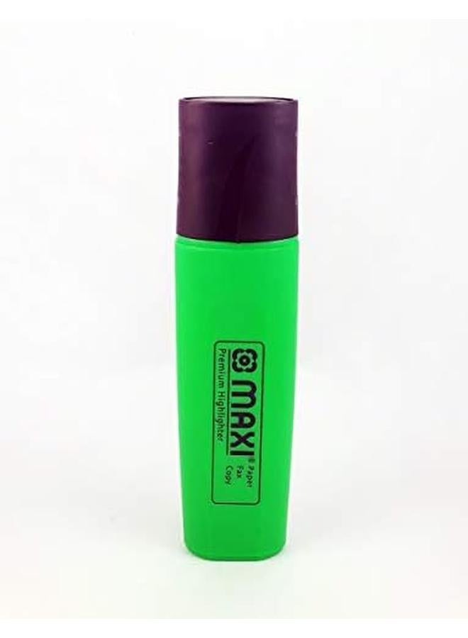 Maxi Super Fluorescent Premium Highlighter Box Of 10Pc Blue Ultra Smooth For Paper Copy And Fax  - Image 3