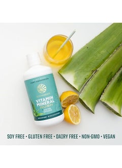 Sunwarrior Liquid Vitamin Supplements & Minerals with Aloe Vera for Men and Women | Energy & Immune Support Gluten Free Sugar Free Dairy Free Vegan Raw Plant Based | Vitamin Mineral Rush 30 Fl Oz  - Image 4