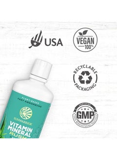 Sunwarrior Liquid Vitamin Supplements & Minerals with Aloe Vera for Men and Women | Energy & Immune Support Gluten Free Sugar Free Dairy Free Vegan Raw Plant Based | Vitamin Mineral Rush 30 Fl Oz  - Image 5