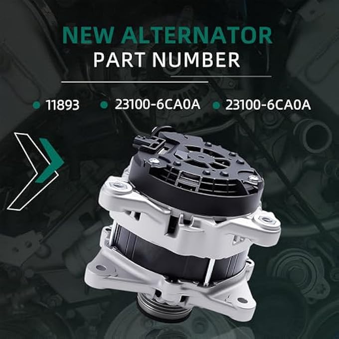 Riyhch 23100-6CA0A New Alternator Fit for Nissan Altima 2.5L 2019 2020 2021 2022 A005TE0381ZX - Image 3