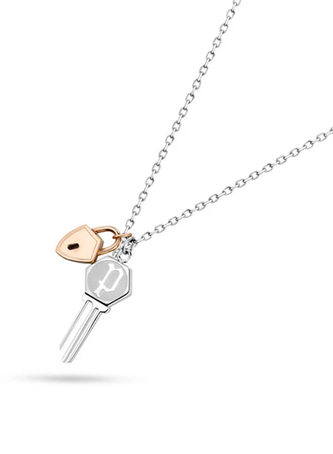 POLICE Stainless Steel necklace For Women in Silver