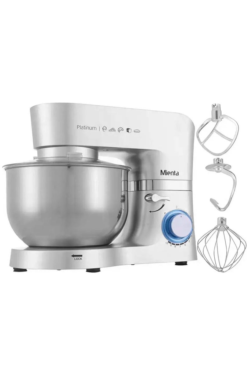 Mienta Mienta 10L 2000W Silver Stand Mixer - Image 2