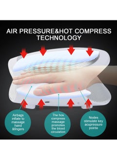 AROAQ Cordless Hand Massager Thermal Airbag Inflate Compression for Thumb Finger Wrist Massage Vibration Stimulate Acupressure Palm  - Image 4