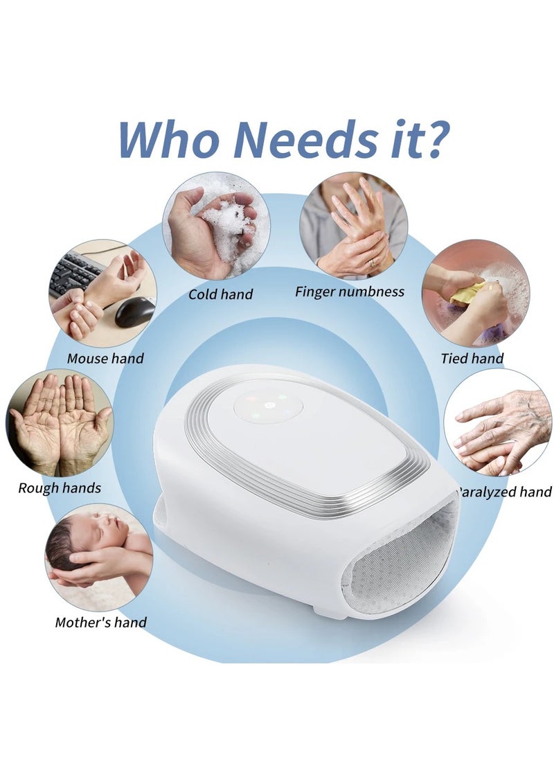AROAQ - Cordless Hand Massager Thermal Airbag Inflate Compression for Thumb Finger Wrist Massage Vibration Stimulate Acupressure Palm - Image 1