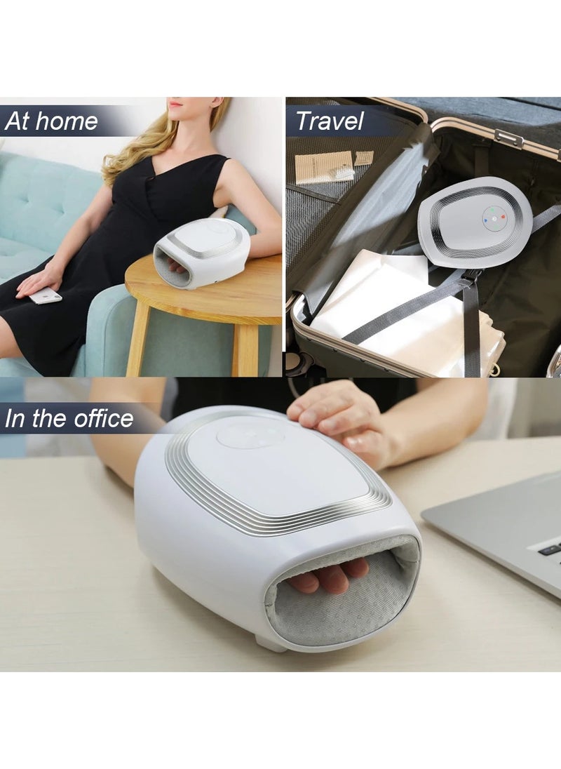 AROAQ - Cordless Hand Massager Thermal Airbag Inflate Compression for Thumb Finger Wrist Massage Vibration Stimulate Acupressure Palm - Image 1