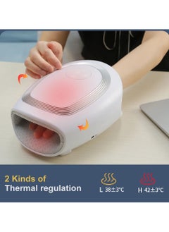 AROAQ Cordless Hand Massager Thermal Airbag Inflate Compression for Thumb Finger Wrist Massage Vibration Stimulate Acupressure Palm  - Image 5