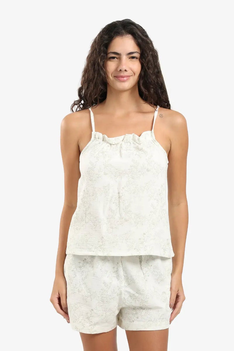 Carina Cotton Cami & Shorts Pyjama Set - Image 1