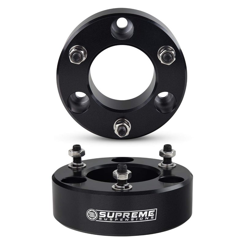 Supreme Suspensions - 3" Front Leveling Kit for 2007-2024 Chevy Silverado 1500 and GMC Sierra 1500 2WD/4WD - T6 Billet Aluminum Strut Spacers Lift Kit (Black) - Image 5
