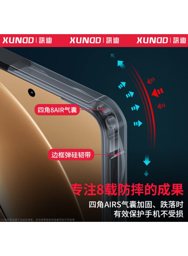 Xundd Beetle Shape Case For Redmi K80, Xiaomi Redmi K80 Airbag Shockproof Protective Cover Ultra-thin Silicone Transparent Lens Full Protection Case For Men And Women - Image 3