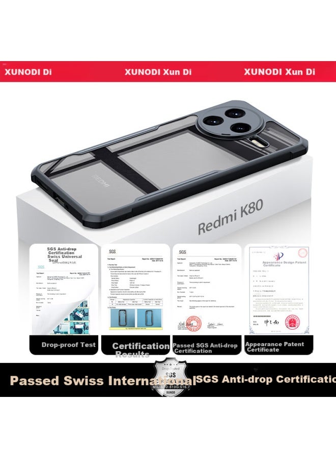 Xundd Beetle Shape Case For Redmi K80, Xiaomi Redmi K80 Airbag Shockproof Protective Cover Ultra-thin Silicone Transparent Lens Full Protection Case For Men And Women - Image 2