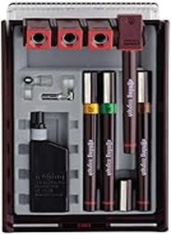 Rotring Rotring Isograph Pen Set 4x Technical Pens (0.20mm, 0.30mm, 0.40mm, 0.50mm) + Accessories 